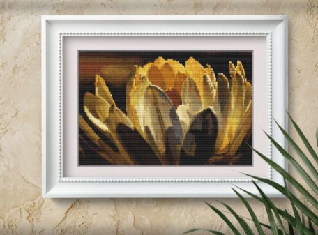 water-lily-cross-stitch-pattern