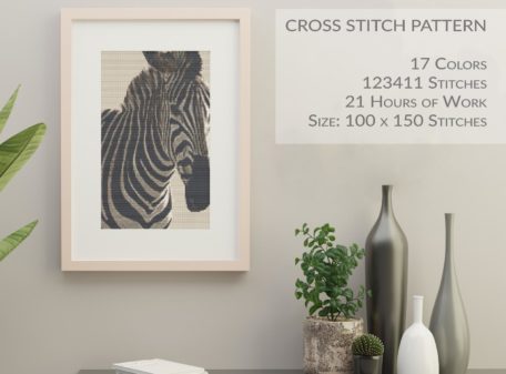 zebra-cross-stitch-picture