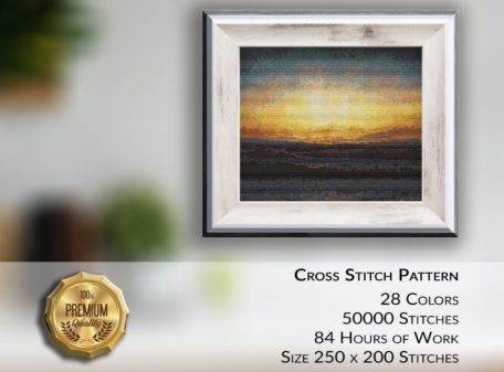 sunset-sea-cross-stitch-embroidery