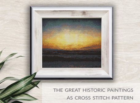 sunset-sea-cross-stitch-picture